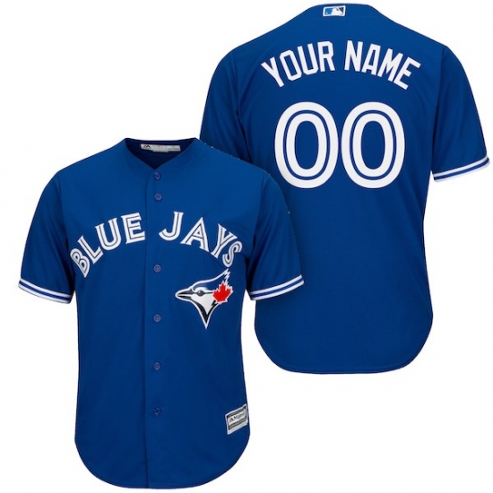 Men's Toronto Blue Jays Majestic Royal Cool Base Custom Jersey - Ujersey