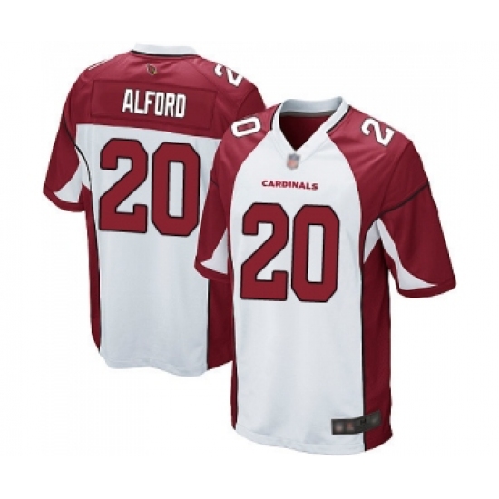 Men's Arizona Cardinals #20 Robert Alford Game White Football Jersey - Ujersey