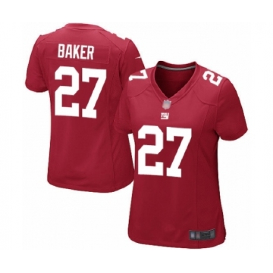 Women's New York Giants #27 Deandre Baker Game Red Alternate Football Jersey - Ujersey