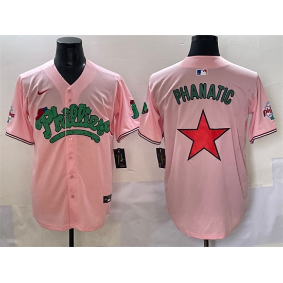Men's Philadelphia Phillies Pink Phanatic Limited Stitched Jersey - Ujersey
