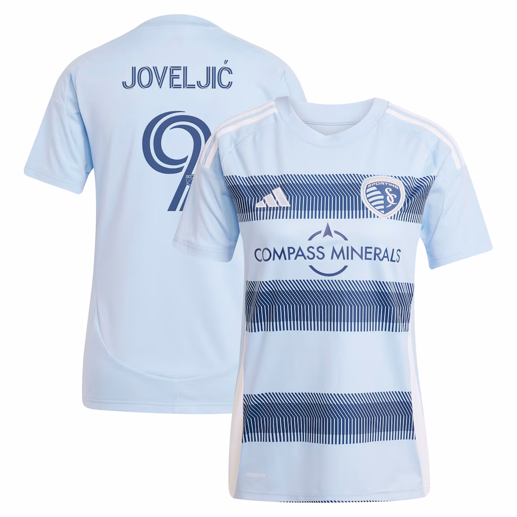 Women's Sporting Kansas City Dejan Joveljic adidas Light Blue 2025 One KC Replica Player Jersey