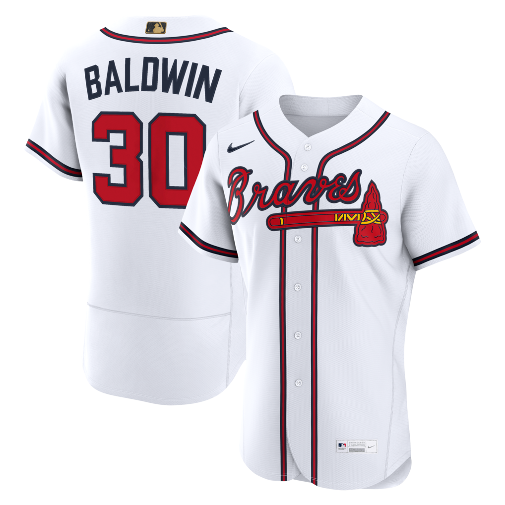Men's Atlanta Braves Drake Baldwin Nike White MLB Awards Authentic Jersey - Ujersey