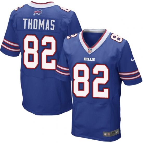 Men's Nike Buffalo Bills #82 Logan Thomas Elite Royal Blue Team Color NFL Jersey - Ujersey