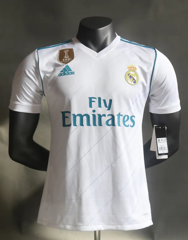 Real Madrid Retro Jersey Home Soccer Shirt 2017/18 - Ujersey NHL