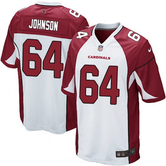 Men's Nike Arizona Cardinals #64 Dorian Johnson Game White NFL Jersey - Ujersey