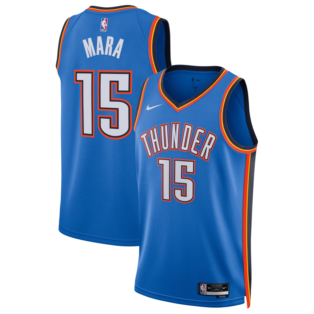 Unisex Oklahoma City Thunder Aday Mara Nike Blue Swingman Jersey - Icon Edition