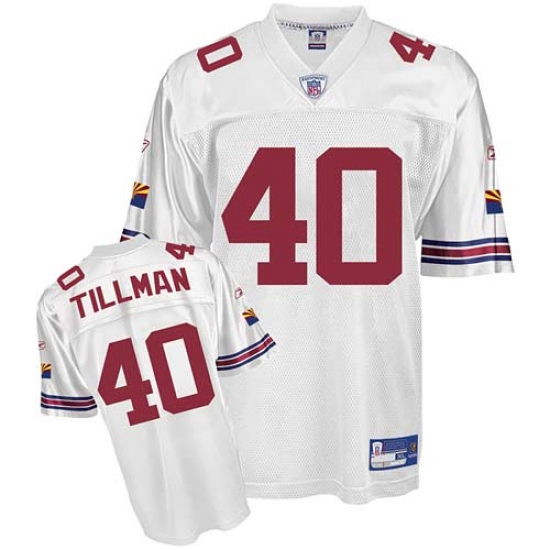 Reebok Arizona Cardinals #40 Pat Tillman White Premier EQT Throwback NFL Jersey - Ujersey