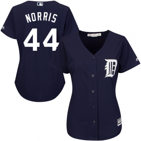 Women's Majestic Detroit Tigers #44 Daniel Norris Authentic Navy Blue Alternate Cool Base MLB Jersey - Ujersey