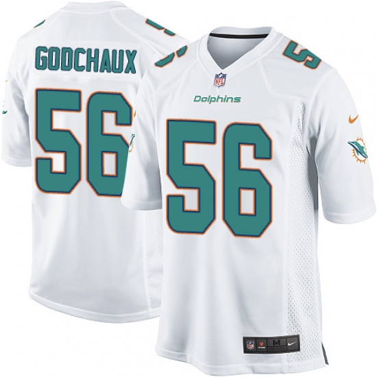 Men's Nike Miami Dolphins #56 Davon Godchaux Game White NFL Jersey - Ujersey