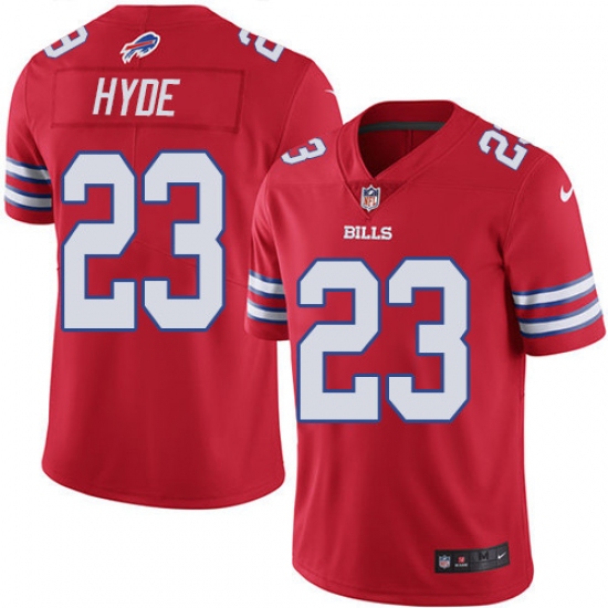 Men's Nike Buffalo Bills #23 Micah Hyde Limited Red Rush Vapor Untouchable NFL Jersey - Ujersey