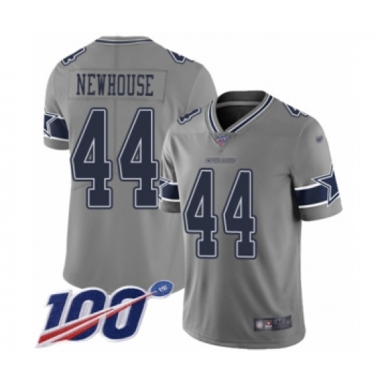 Youth Dallas Cowboys #44 Robert Newhouse Limited Gray Inverted Legend 100th Season Football Jersey - Ujersey