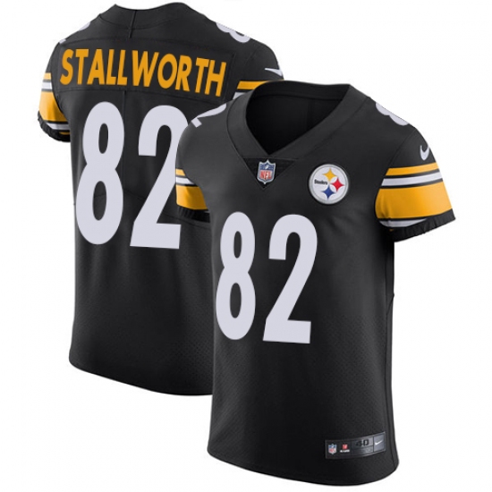 Men's Nike Pittsburgh Steelers #82 John Stallworth Black Team Color Vapor Untouchable Elite Player NFL Jersey - Ujersey