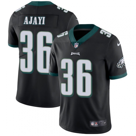 Men's Nike Philadelphia Eagles #36 Jay Ajayi Black Alternate Vapor Untouchable Limited Player NFL Jersey - Ujersey
