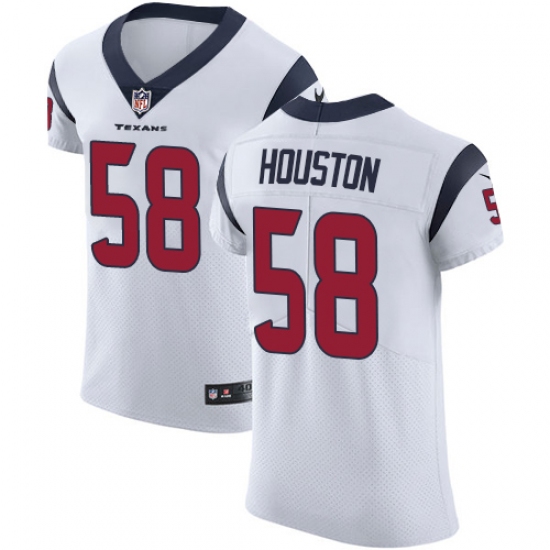 Men's Nike Houston Texans #58 Lamarr Houston White Vapor Untouchable Elite Player NFL Jersey - Ujersey