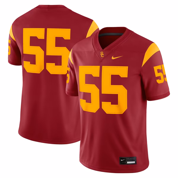 Men's Nike #55 Cardinal USC Trojans Home Game Jersey - SUjersey01