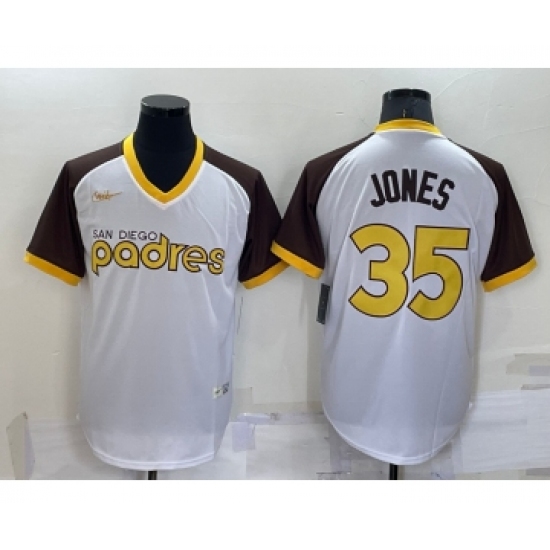 Men's San Diego Padres #35 Randy Jones White Stitched Cooperstown Cool Base Nike Jersey - Ujersey