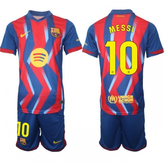 Men FC Barcelona 2026 Soccer Jerseys RedBlue #10 MESSI