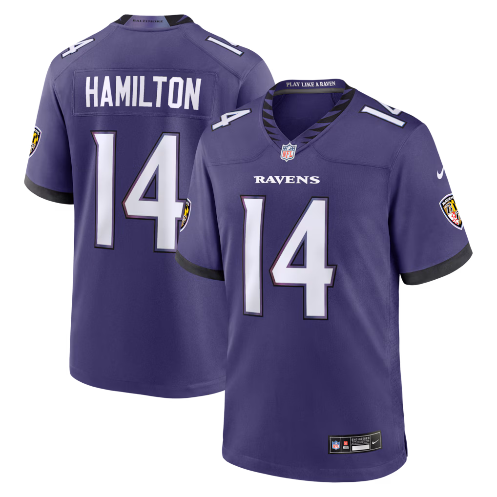 Men's Baltimore Ravens Kyle Hamilton Nike Purple Team Game Jersey - Vujersey Los Angeles Rams