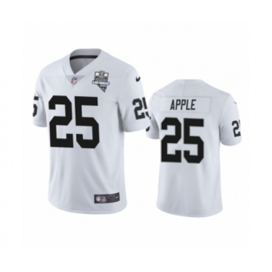 Youth Oakland Raiders #25 Eli Apple White 2020 Inaugural Season Vapor Limited Jersey