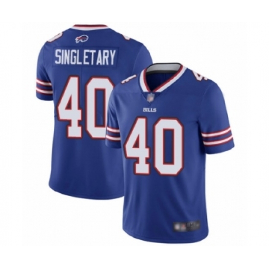 Youth Buffalo Bills #40 Devin Singletary Royal Blue Team Color Vapor Untouchable Limited Player Football Jersey - Ujersey
