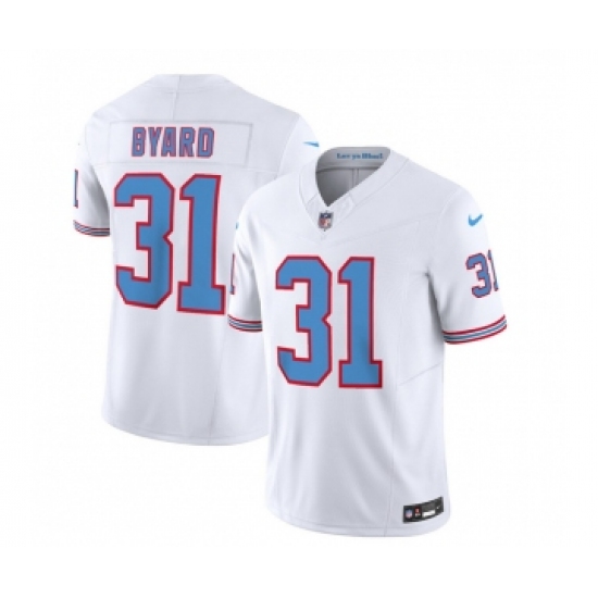 Men's Nike Tennessee Titans #31 Kevin Byard White 2023 F.U.S.E. Vapor Limited Throwback Football Stitched Jersey - Ujersey