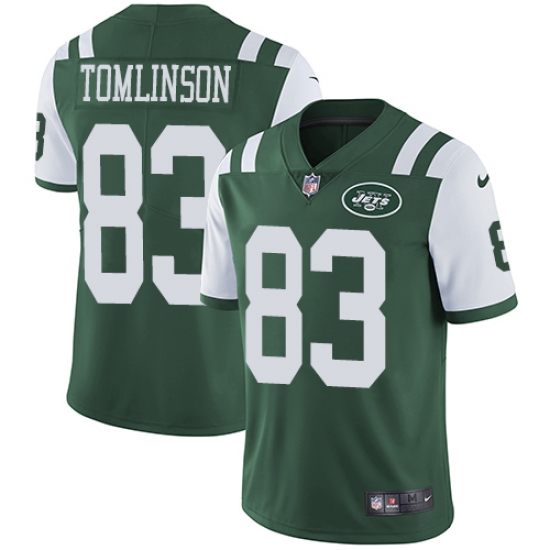 Men's Nike New York Jets #83 Eric Tomlinson Green Team Color Vapor Untouchable Limited Player NFL Jersey - Ujersey