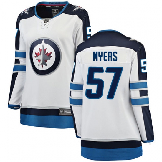 Women's Winnipeg Jets #57 Tyler Myers Fanatics Branded White Away Breakaway NHL Jersey - Ujersey