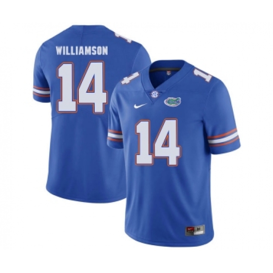 Florida Gators 14 Chris Williamson Blue College Football Jersey - Ujersey