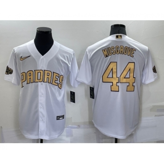Men's San Diego Padres #44 Joe Musgrove White 2022 All Star Stitched Cool Base Nike Jersey - Ujersey
