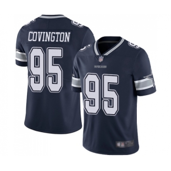Men's Dallas Cowboys #95 Christian Covington Navy Blue Team Color Vapor Untouchable Limited Player Football Jersey - Ujersey