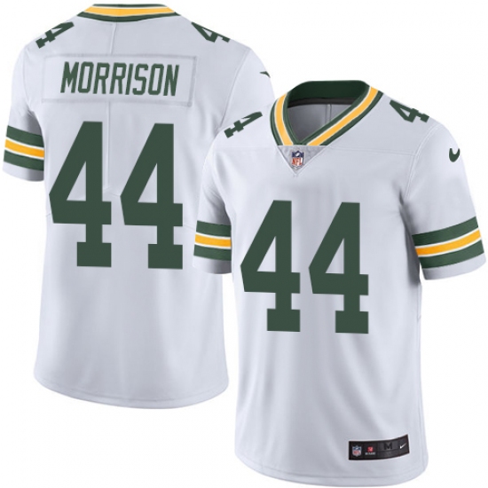 Men's Nike Green Bay Packers #44 Antonio Morrison White Vapor Untouchable Limited Player NFL Jersey - Ujersey