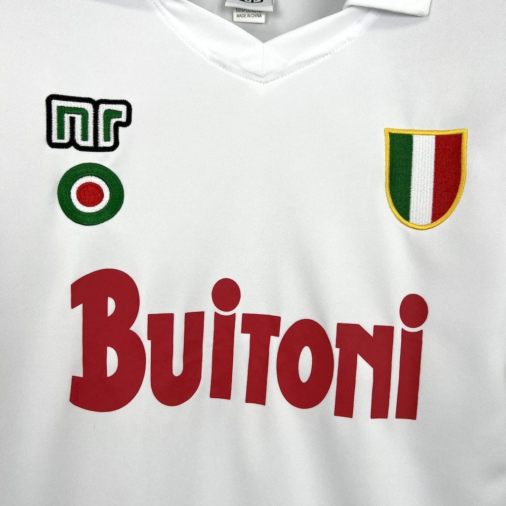 Napoli Retro Soccer Jersey Away Custom Maradona Shirt 1987-88 - ujerseystore