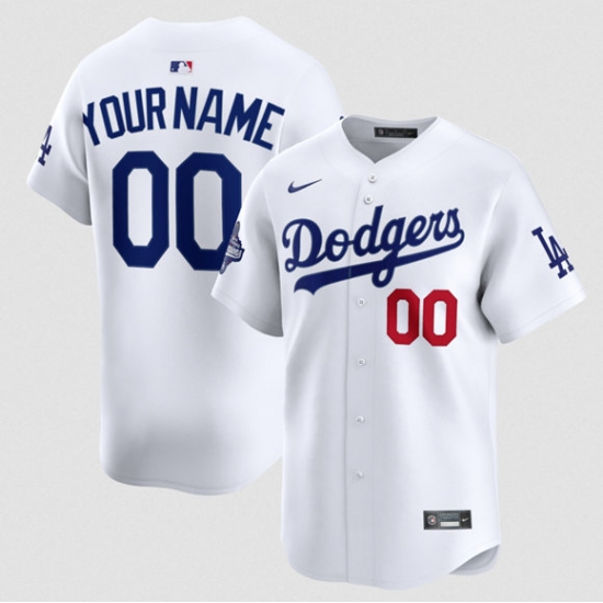 Men's Los Angeles Dodgers ACTIVE PLAYER Custom White 2025 Champions Stitched Baseball Jersey - Ujersey