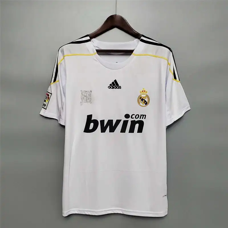 Real Madrid Retro Jersey Home Custom Soccer Shirt 2009/10 - ujerseystore