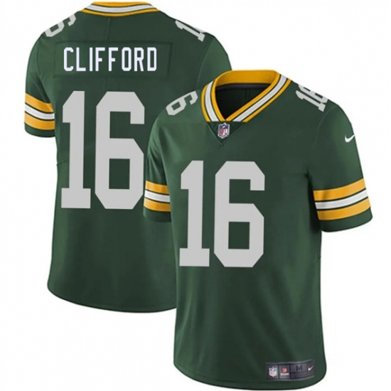 Men's Green Bay Packers #16 Sean Clifford Green 2025 Vapor Untouchable Limited Football Stitched Jersey - Ujersey