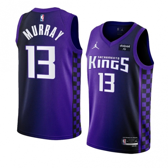 Men's Sacramento Kings #13 Keegan Murray Purple 2023-24 Statement Edition Swingman Stitched Jersey - Ujersey
