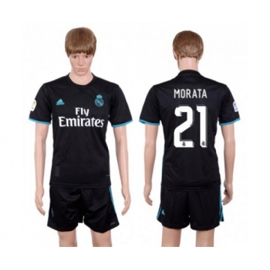 Real Madrid #21 Morata Away Soccer Club Jersey
