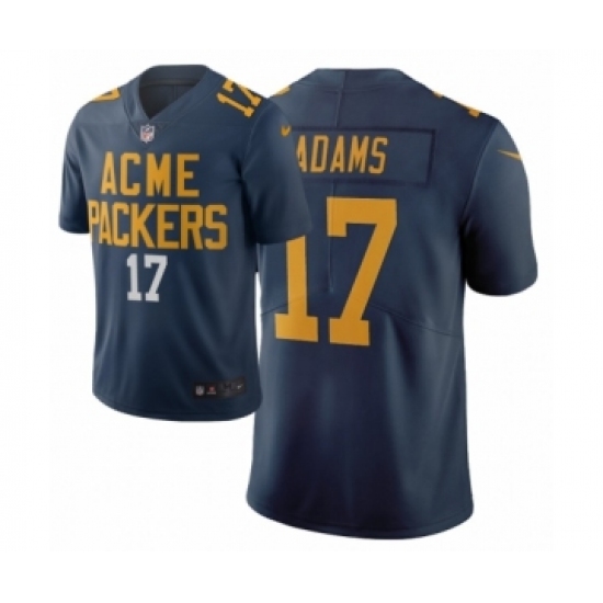 Men Green Bay Packers #17 Davante Adams Navy City Edition Vapor Limited Jersey