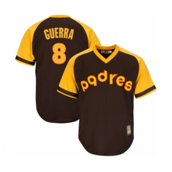 Youth San Diego Padres #8 Javy Guerra Authentic Brown Alternate Cooperstown Cool Base Baseball Player Jersey - Ujersey