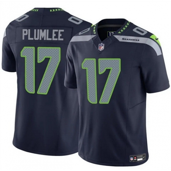 Men's Seattle Seahawks #17 John Rhys Navy 2024 F U S E Vapor Limited Stitched Football Jersey