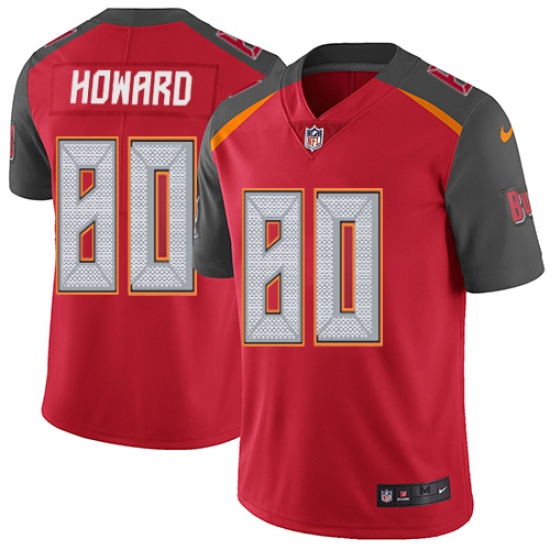 Youth Nike Tampa Bay Buccaneers #80 O. J. Howard Red Team Color Vapor Untouchable Limited Player NFL Jersey - Ujersey