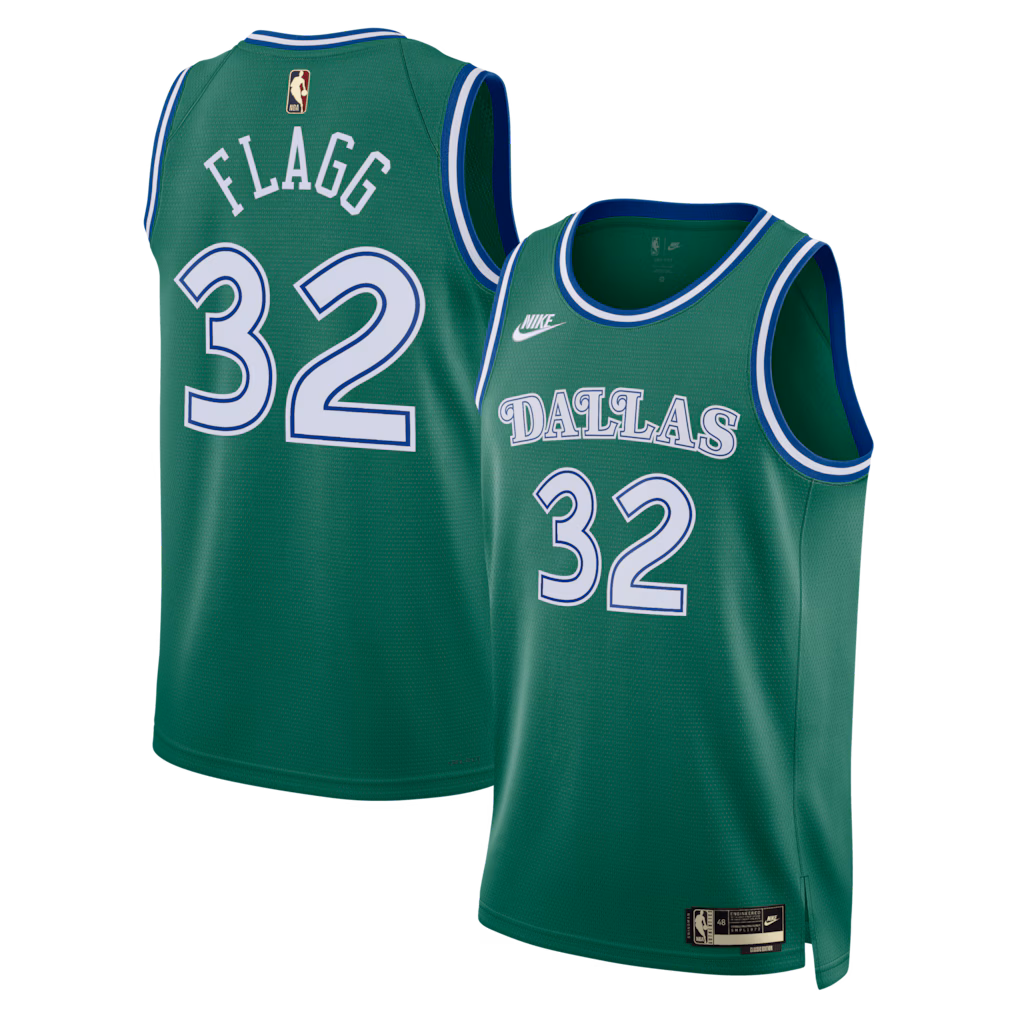 Unisex Dallas Mavericks Cooper Flagg Nike Green Swingman Jersey - Classic Edition