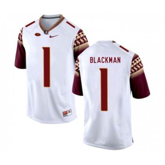 Florida State Seminoles 1 James Blackman White College Football Jersey - Ujersey
