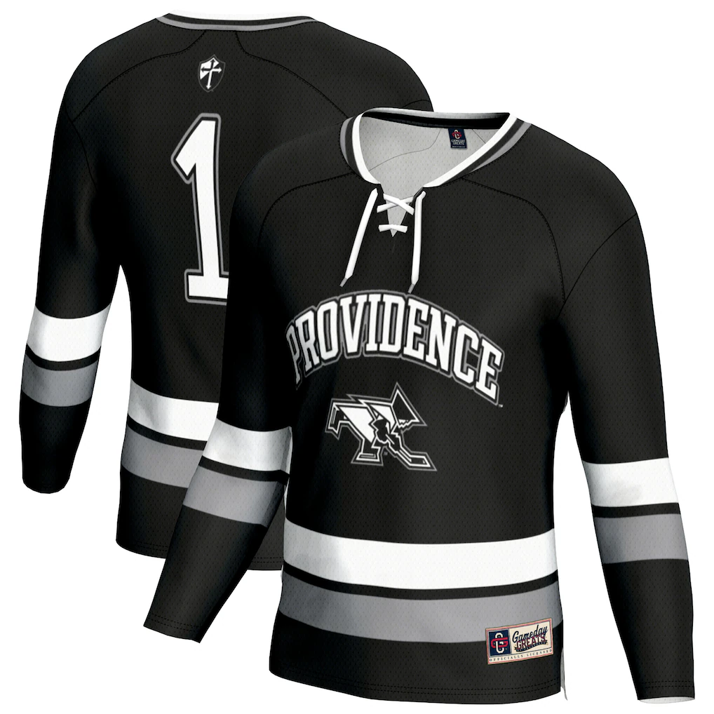 Youth GameDay Greats Black Providence Friars Lightweight Fashion Men's Hockey Jersey - Vujersey Los Angeles Rams