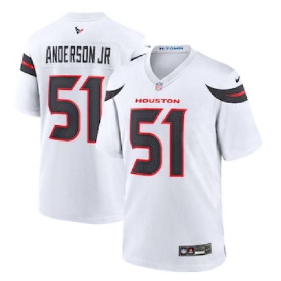 Men's Houston Texans #51 Will Anderson Jr. Nike White Game Jersey - Ujersey