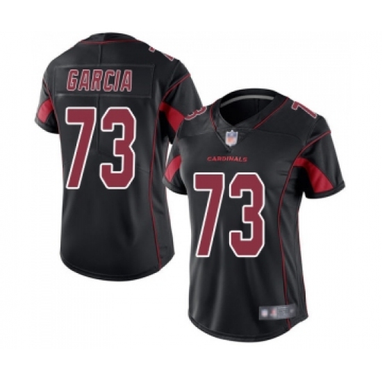 Women's Arizona Cardinals #73 Max Garcia Limited Black Rush Vapor Untouchable Football Jersey - Ujersey