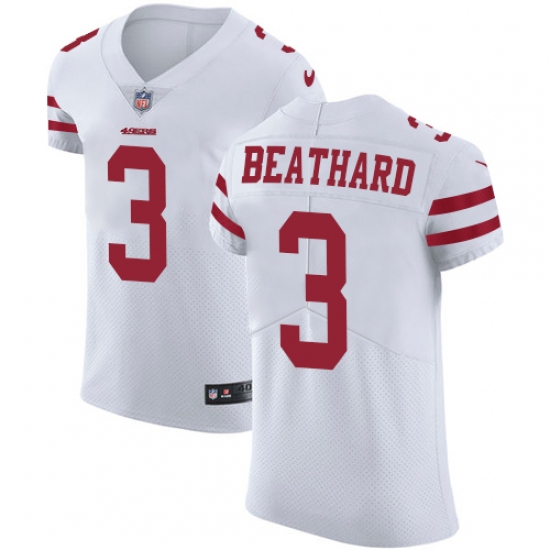 Men's Nike San Francisco 49ers #3 C. J. Beathard White Vapor Untouchable Elite Player NFL Jersey - Ujersey