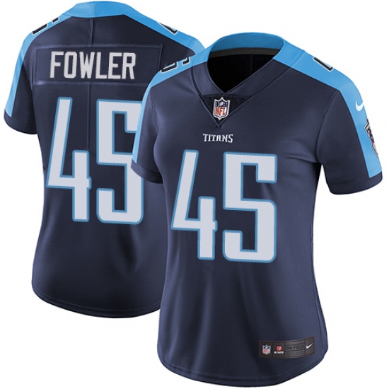 Women's Nike Tennessee Titans #45 Jalston Fowler Navy Blue Alternate Vapor Untouchable Limited Player NFL Jersey - Ujersey