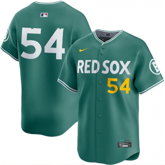 Men's Boston Red Sox #54 Lucas Giolito Green 2025 City Connect Limited Stitched jersey - Ujersey