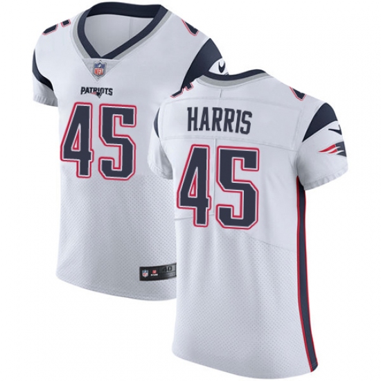 Men's Nike New England Patriots #45 David Harris White Vapor Untouchable Elite Player NFL Jersey - Ujersey